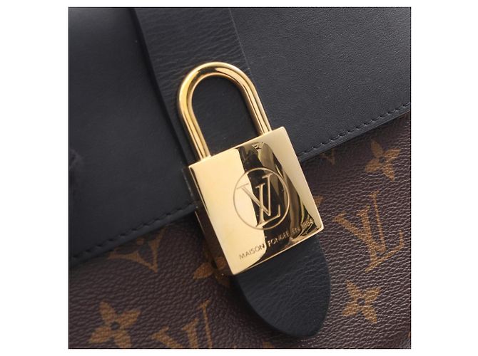 Borsa Louis Vuitton Rocky BB Monogram Noir Marrone Nero - vista 9