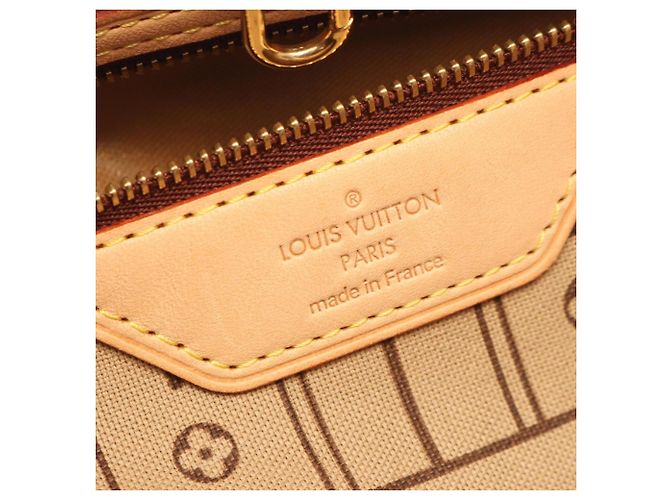 Louis Vuitton Neverfull MM Monogram Tote Bag Braun - Ansicht 4