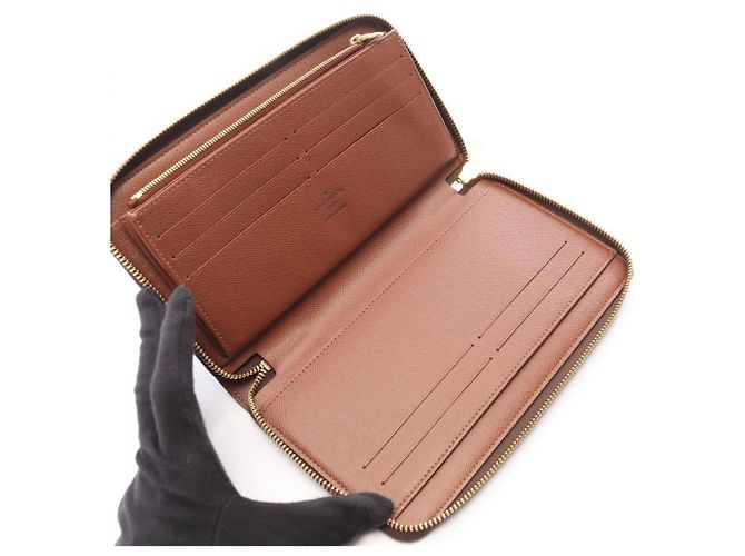 Cartera Louis Vuitton Zippy Organizer Monogram Castaño Monograma - vista 3