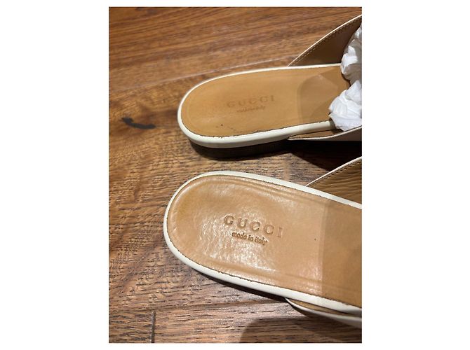 Mules Gucci Princetown Horsebit Bianco - vista 10