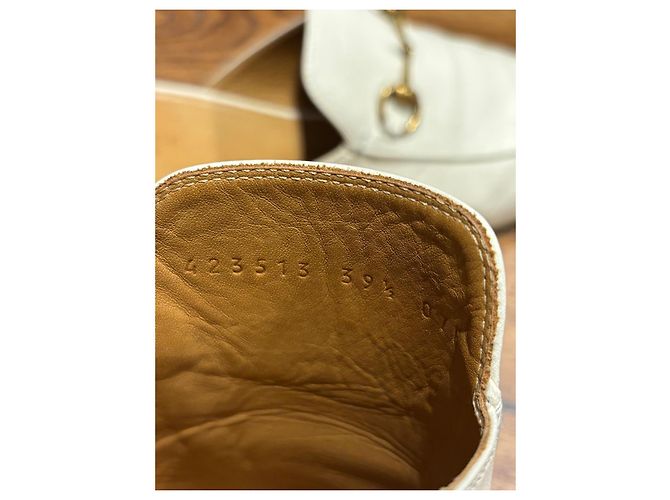 Mules Gucci Princetown Horsebit Bianco - vista 4
