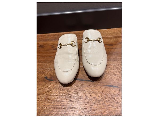 Mules Gucci Princetown Horsebit Bianco - vista 9