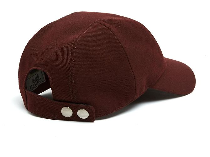Hermès Casquette H Bordeaux T60 Burgundy Wool Clou de Selle Cap Hat XL Hermes - Ansicht 3