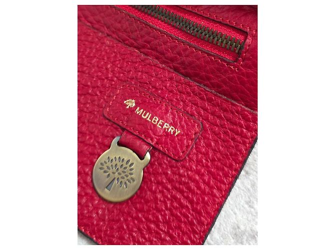 Magnifica Borsa a Tracolla Mulberry Rosso - vista 11