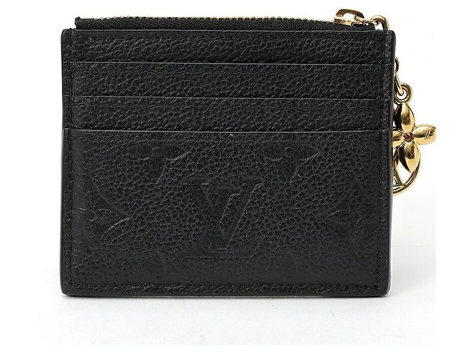 Porta-moedas Louis Vuitton Monogram Empreinte Leather Preto - vista 2