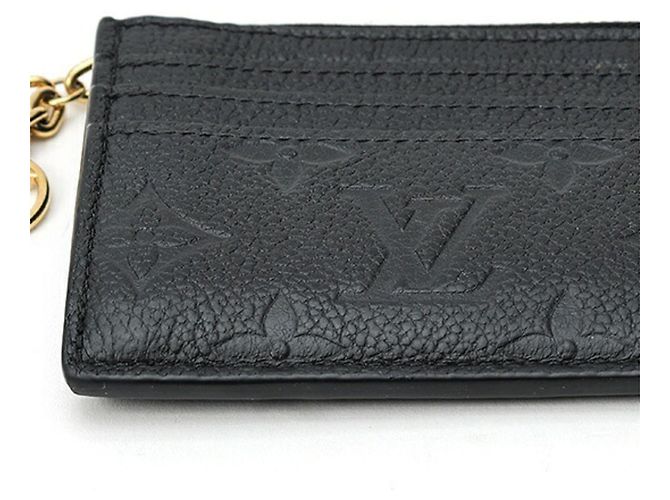 Porta-moedas Louis Vuitton Monogram Empreinte Leather Preto - vista 3