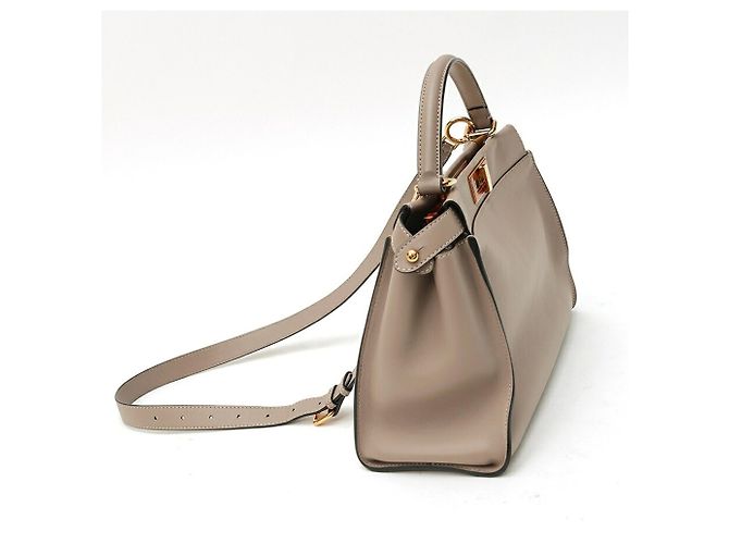 Borsa a tracolla Fendi Peekaboo Regular Grigio - vista 2