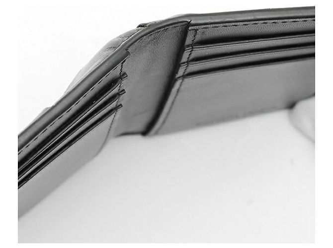 Bottega Veneta Tarjetero con solapa Cassette Negro - vista 5