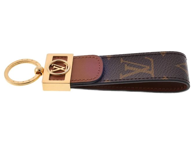 Louis Vuitton Porte Clés Dragonne Dauphine Keyring Marrone - vista 3