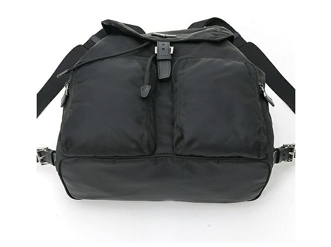 Prada Rucksack aus Nylon Schwarz - Ansicht 4