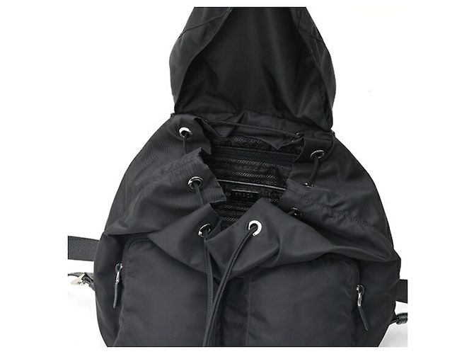 Prada Rucksack aus Nylon Schwarz - Ansicht 6