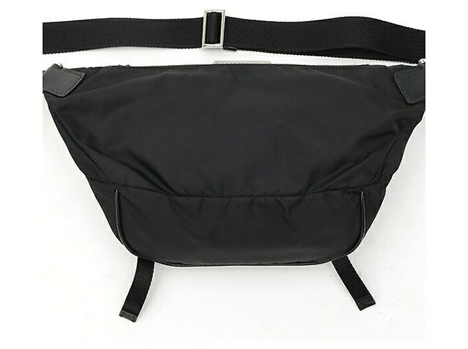 Borsa a tracolla Prada Re-Nylon x Saffiano Leather Nero - vista 3