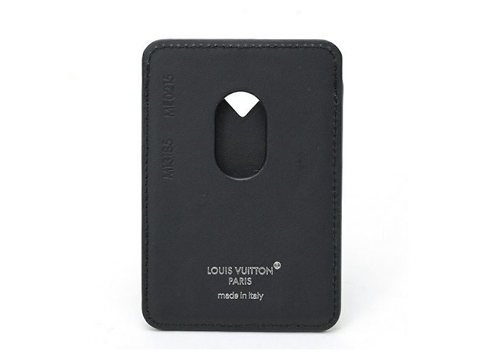 Louis Vuitton Monogram Macassar Black Card Case Negro - vista 2