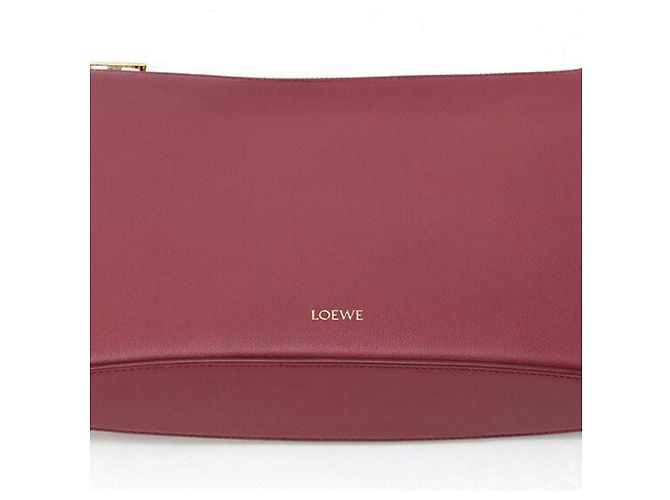 Borsa a Pochette Oblong Loewe Bordò - vista 3