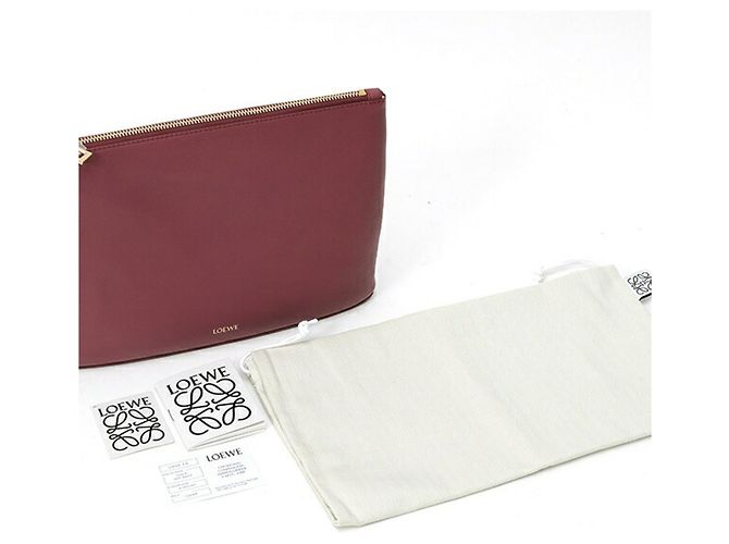 Borsa a Pochette Oblong Loewe Bordò - vista 7
