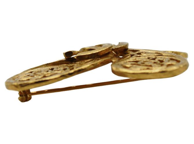Spilla Fiore Dorato Chanel D'oro - vista 5