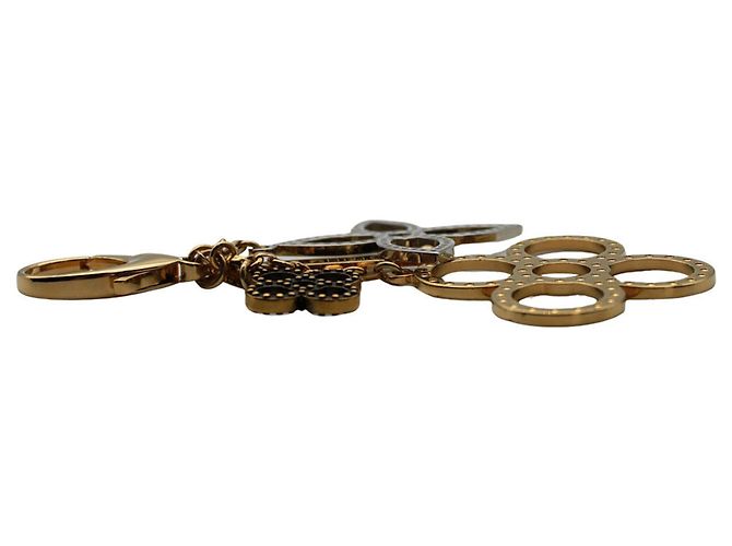Portachiavi Charm Monogram Louis Vuitton Argento D'oro - vista 3