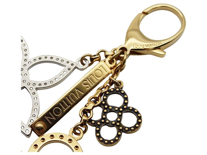Portachiavi Charm Monogram Louis Vuitton Argento D'oro - vista 4