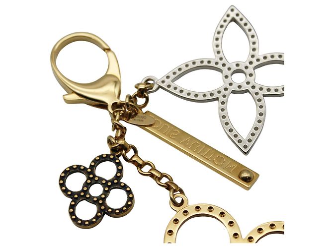 Portachiavi Charm Monogram Louis Vuitton Argento D'oro - vista 5