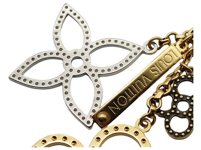 Portachiavi Charm Monogram Louis Vuitton Argento D'oro - vista 6