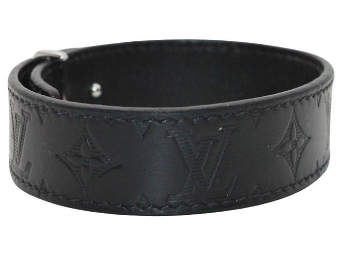 Bracciale in pelle con charm Louis Vuitton Nero - vista 2