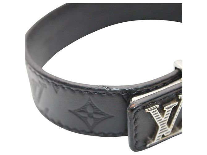 Bracciale in pelle con charm Louis Vuitton Nero - vista 5