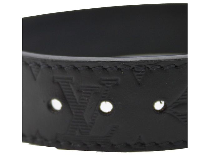 Bracciale in pelle con charm Louis Vuitton Nero - vista 7