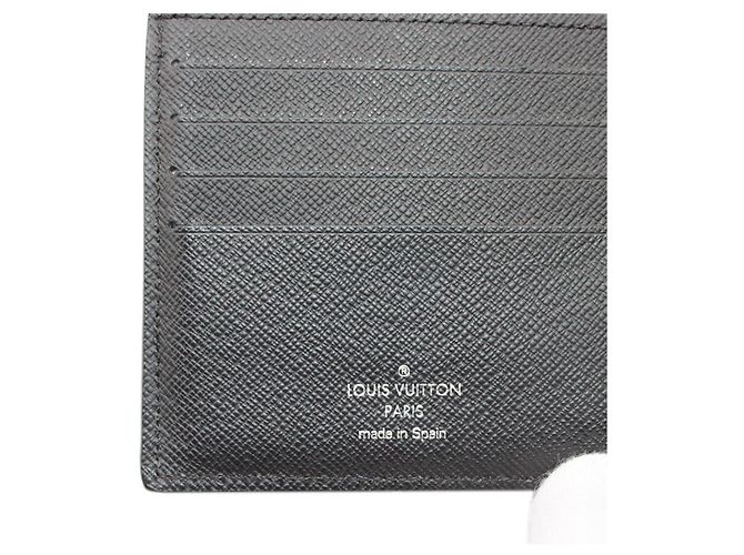 Portafoglio bi-fold da uomo Louis Vuitton Monogram Eclipse Nero Monogramma - vista 10