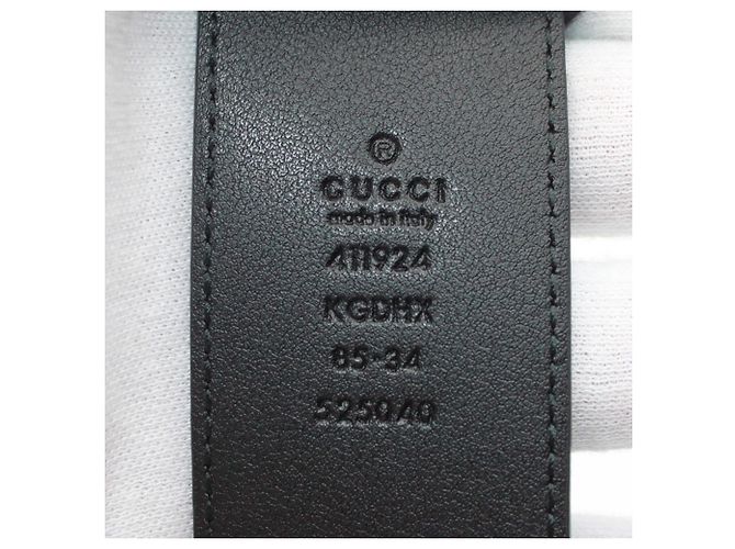 Cintura in pelle nera da uomo Gucci Nero - vista 10
