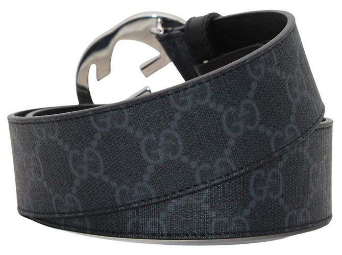 Cintura in pelle nera da uomo Gucci Nero - vista 4