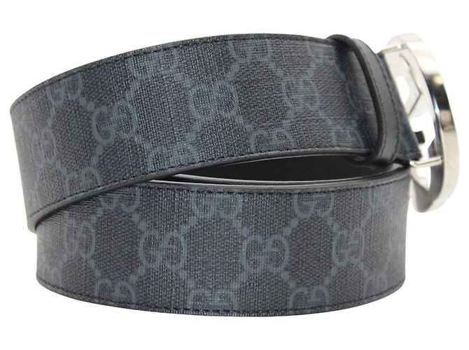 Cintura in pelle nera da uomo Gucci Nero - vista 5