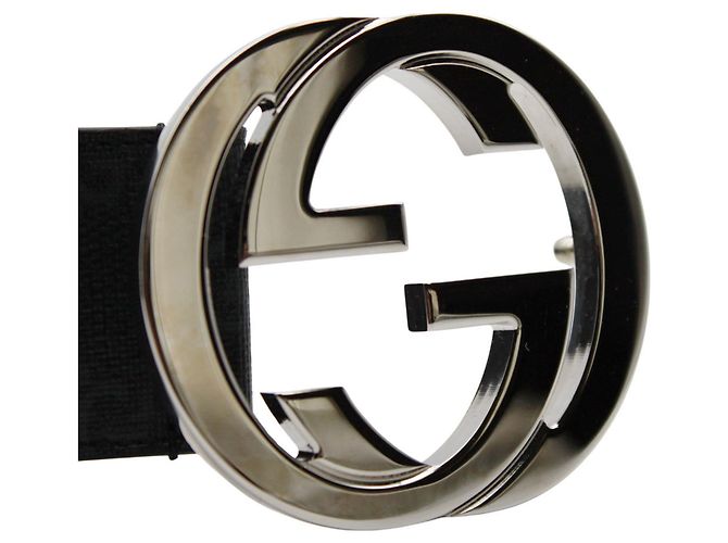 Cintura in pelle nera da uomo Gucci Nero - vista 6