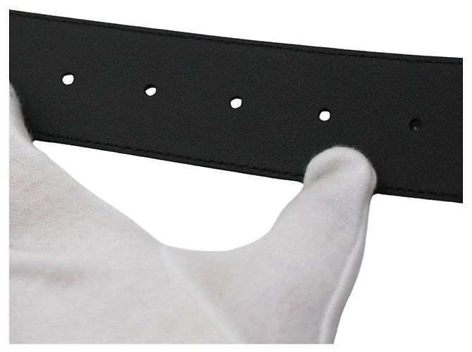 Cintura in pelle nera da uomo Gucci Nero - vista 9
