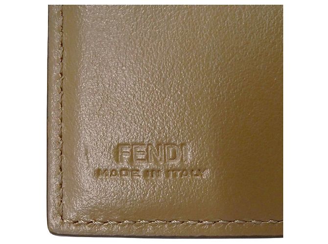 Zucca Fendi Damen Trifold Geldbörse Braun - Ansicht 10