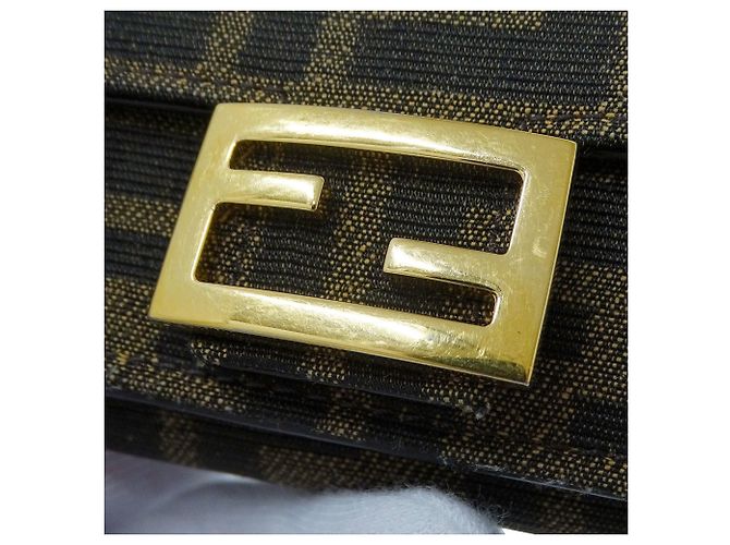Zucca Fendi Damen Trifold Geldbörse Braun - Ansicht 11