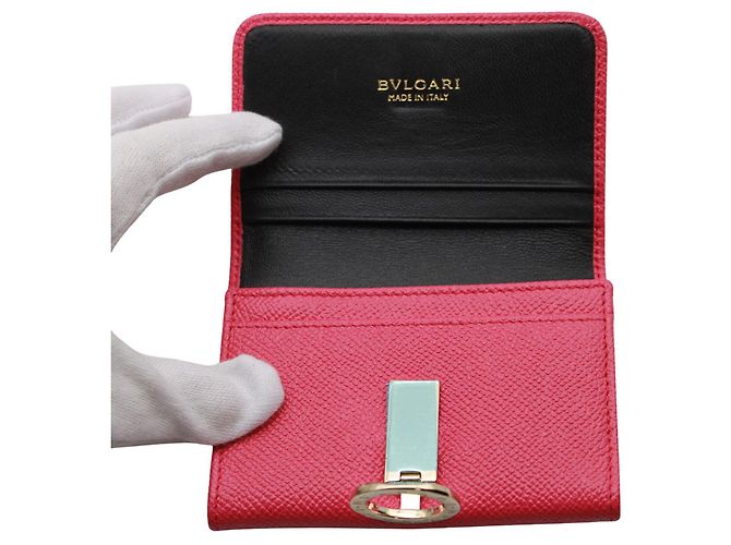 Bulgari Tarjetero de piel rosa Bvlgari - vista 8