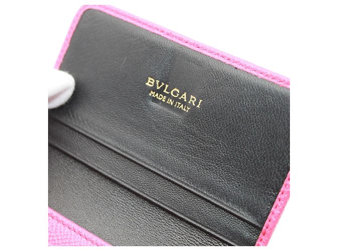 Bulgari Tarjetero de piel rosa Bvlgari - vista 9