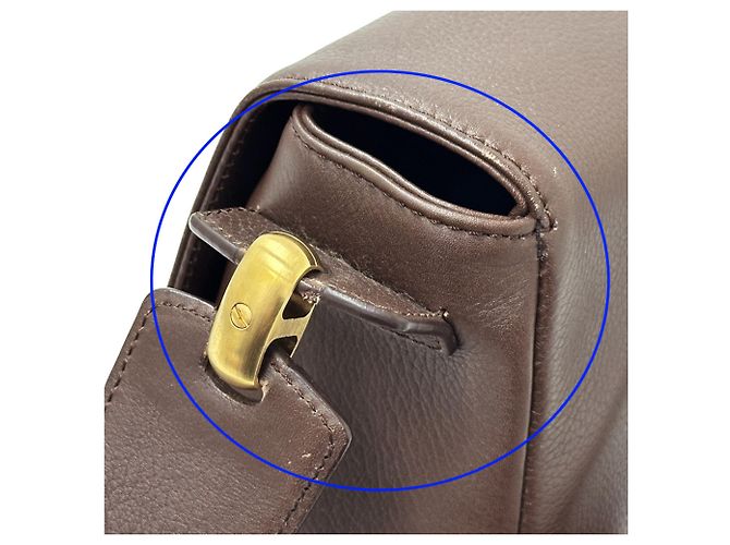 Borsa a mano in pelle marrone scuro Loewe - vista 11
