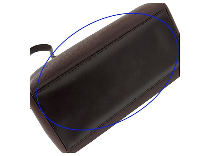 Borsa a mano in pelle marrone scuro Loewe - vista 15