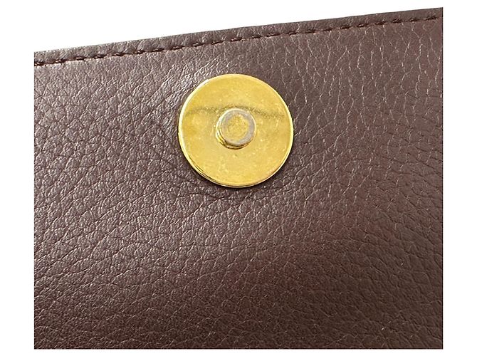 Borsa a mano in pelle marrone scuro Loewe - vista 8