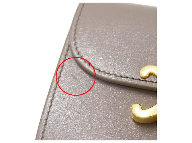 Céline Cartera tri-fold para mujer Celine en Greige Gris - vista 10