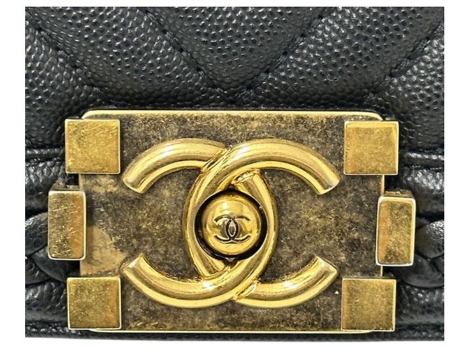 Borsa Chanel Boy V-Stitch Nero - vista 15
