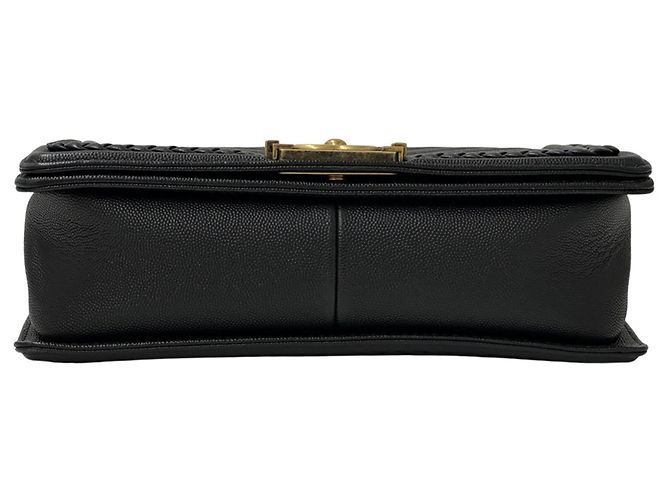 Borsa Chanel Boy V-Stitch Nero - vista 4