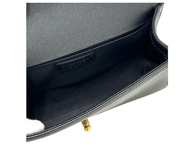 Borsa Chanel Boy V-Stitch Nero - vista 5