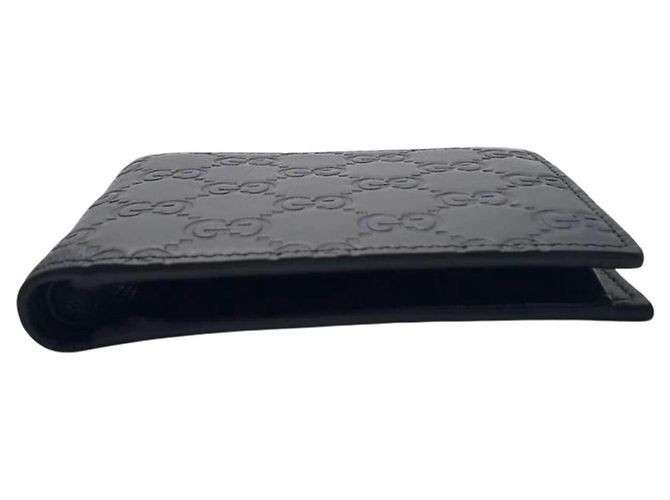 Gucci Bi-Fold Ledergeldbörse in Schwarz - Ansicht 3