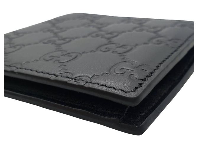 Gucci Bi-Fold Ledergeldbörse in Schwarz - Ansicht 4