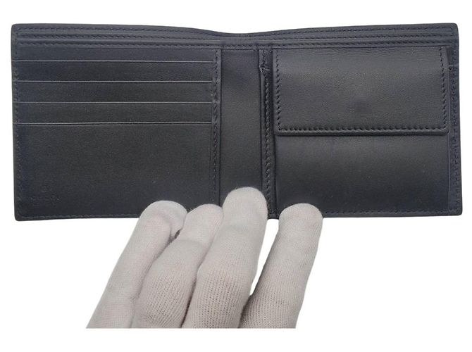 Gucci Bi-Fold Ledergeldbörse in Schwarz - Ansicht 6