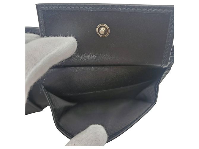 Gucci Bi-Fold Ledergeldbörse in Schwarz - Ansicht 7