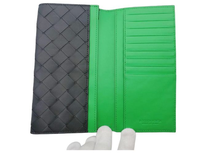 Portafoglio Bottega Veneta da uomo Nero Verde - Ansicht 9