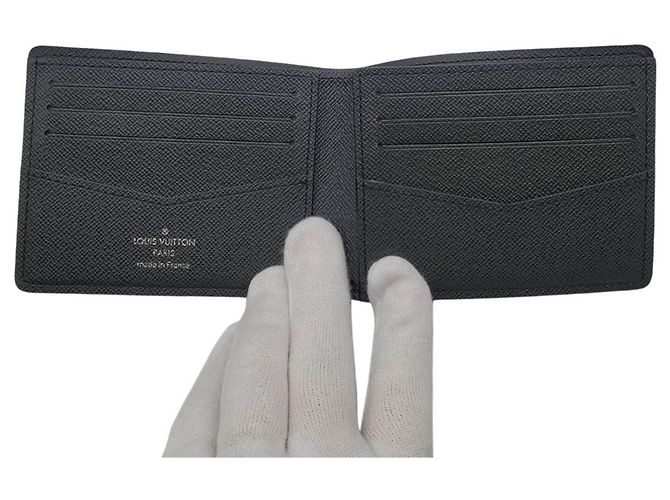 Slender Portafoglio bi-fold da uomo Louis Vuitton Nero - vista 6